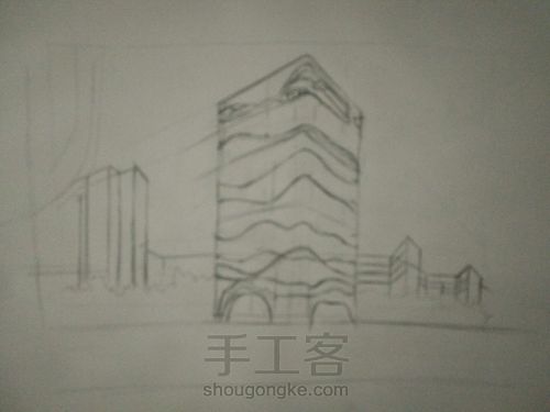 钢笔画 第3步
