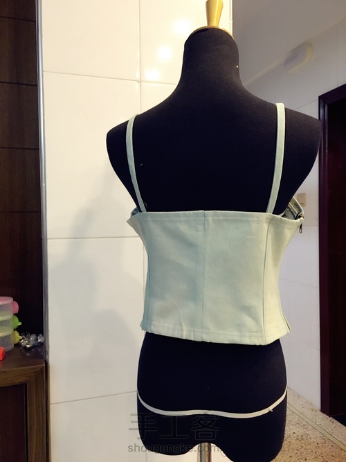 牛仔马甲 第4步