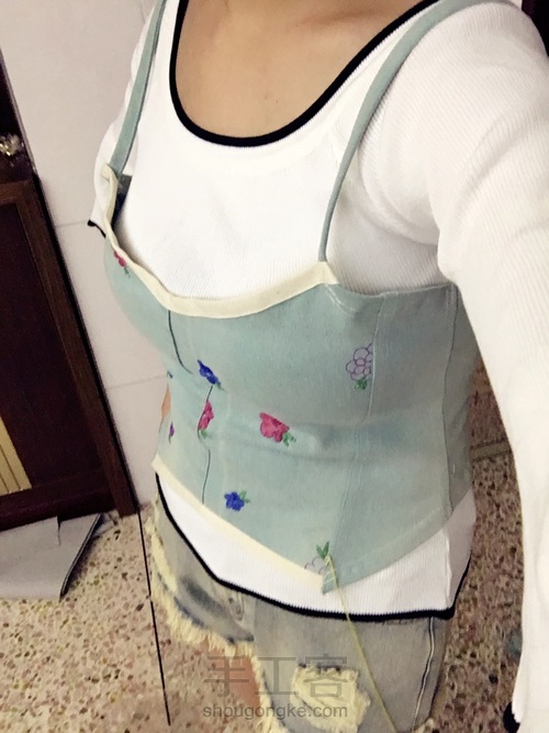 牛仔马甲 第9步