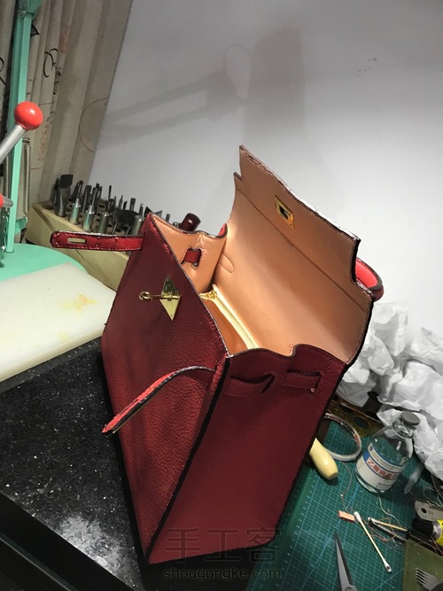 28cm外缝版凯莉包 第13步