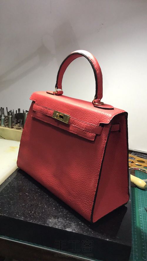 28cm外缝版凯莉包 第14步