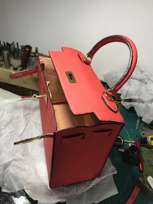 28cm外缝版凯莉包 第17步