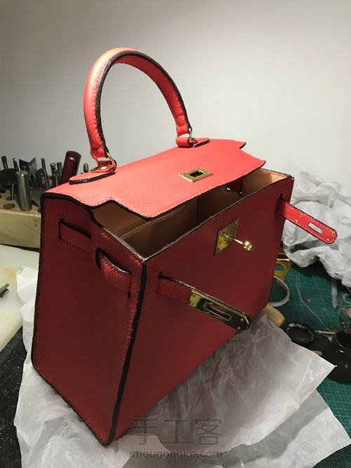 28cm外缝版凯莉包 第18步