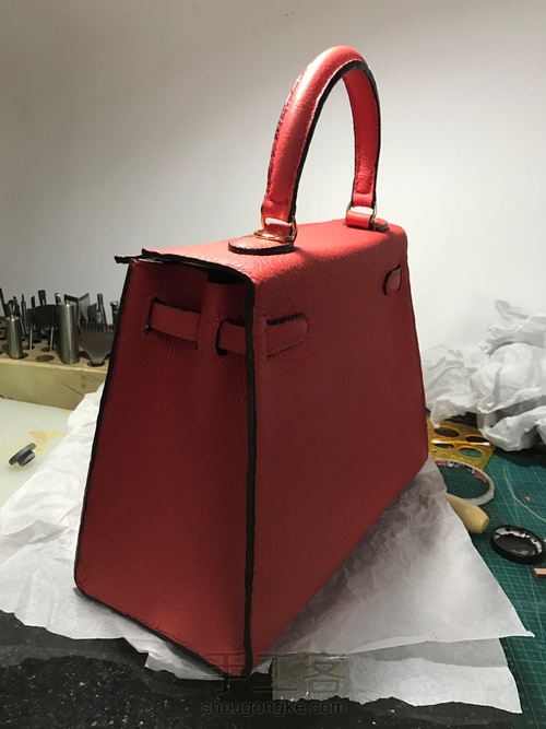 28cm外缝版凯莉包 第19步