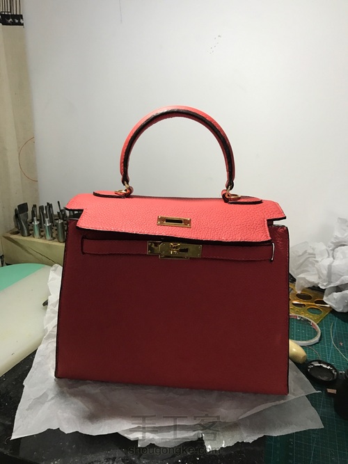 28cm外缝版凯莉包 第20步