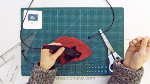手工缝制儿童装饰小包包，“鼠”你最可爱 第23步