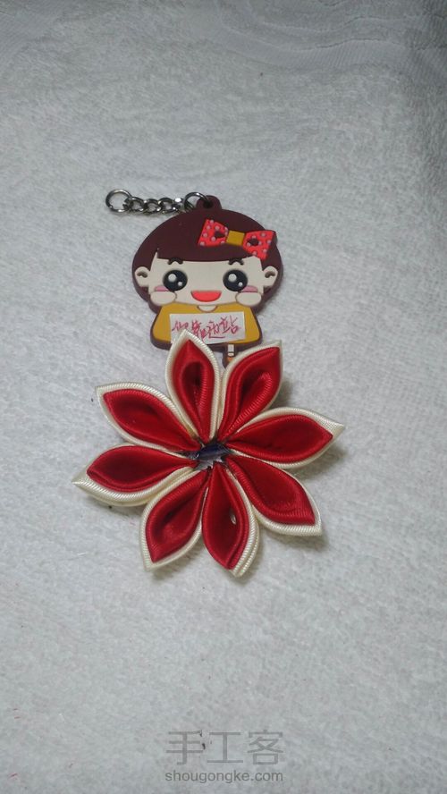 和风布艺头饰 第8步