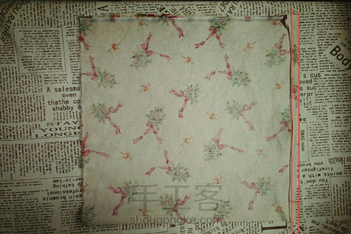 单层手提袋 第2步