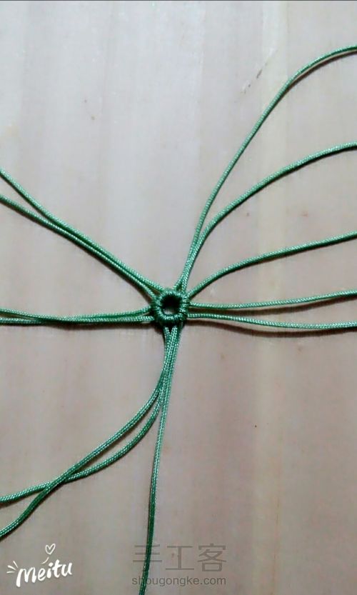 [结绳]美美哒macrame绳编挂饰 第11步
