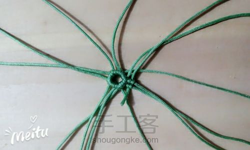 [结绳]美美哒macrame绳编挂饰 第12步