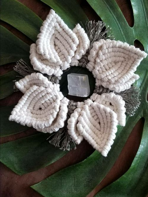 [花朵]美美哒Macrame编织花朵🌺 第20步