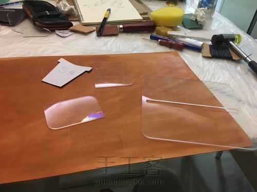 复古钱币扣长财 原色马僵革面 第2步