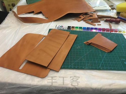 复古钱币扣长财 原色马僵革面 第6步