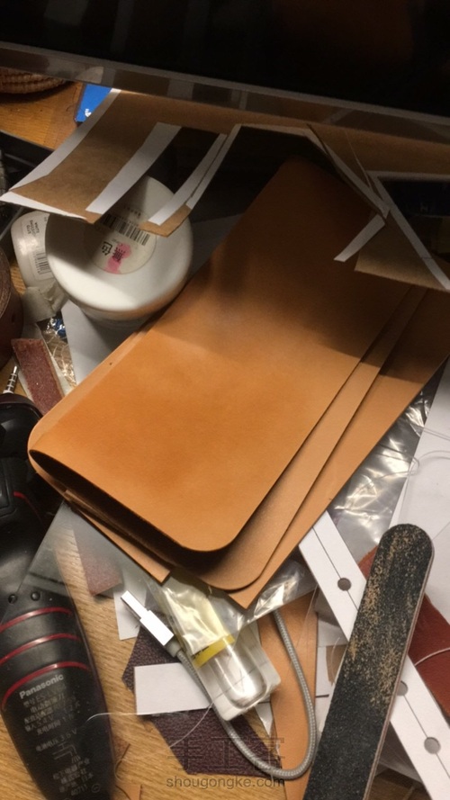 复古钱币扣长财 原色马僵革面 第15步