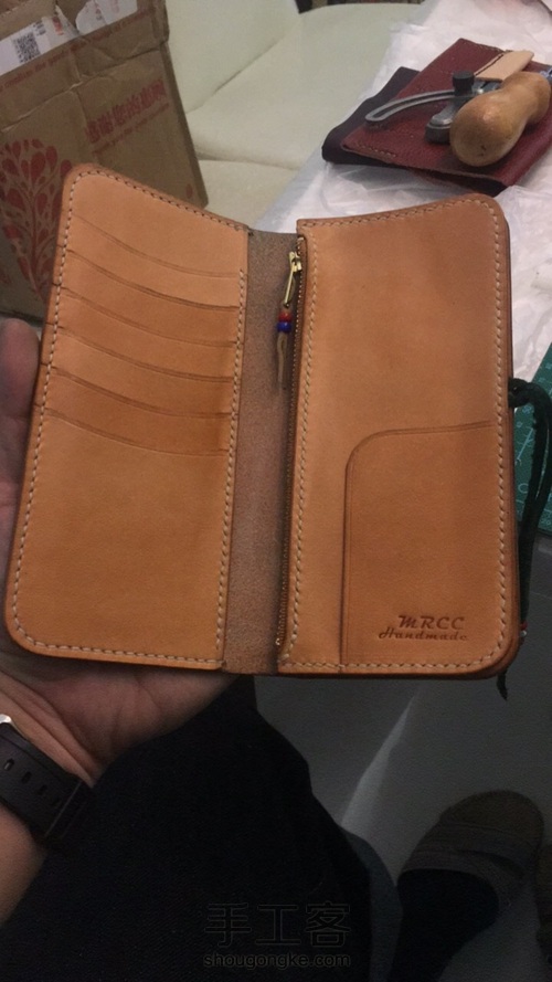 复古钱币扣长财 原色马僵革面 第17步