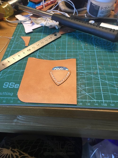 复古钱币扣长财 原色马僵革面 第18步