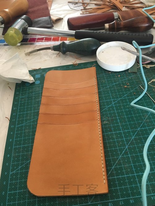 复古钱币扣长财 原色马僵革面 第19步