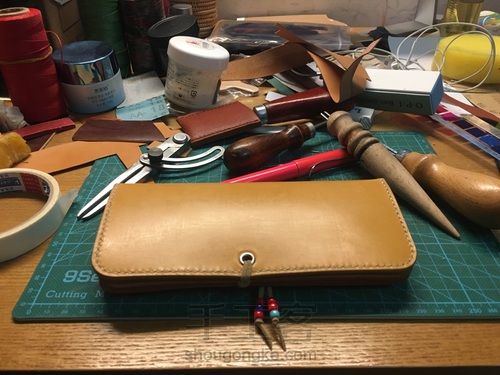 复古钱币扣长财 原色马僵革面 第23步