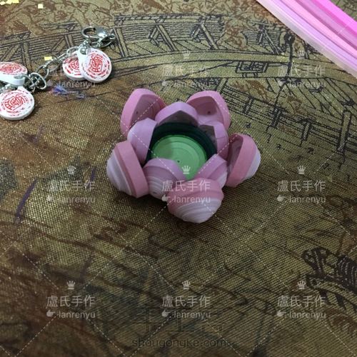 莲花系列之一,衍纸荷花底托 第4步