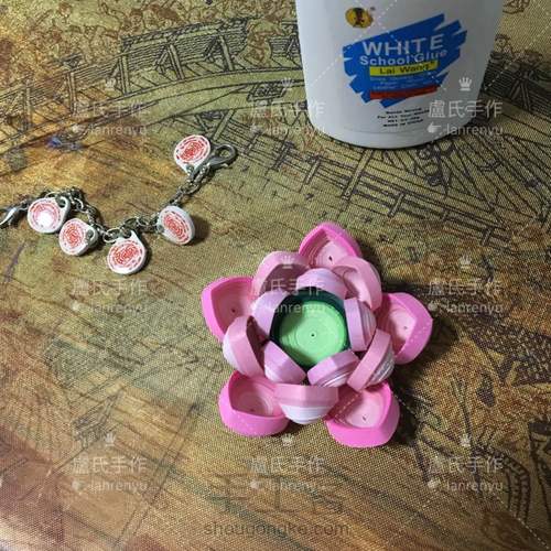 莲花系列之一,衍纸荷花底托 第7步