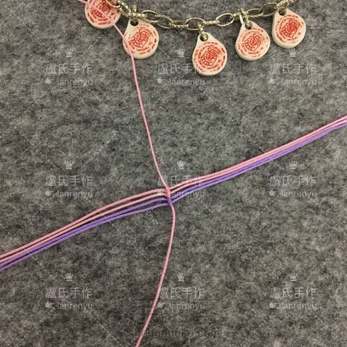 莲花系列之三---绽放的编绳迷你荷花 第12步