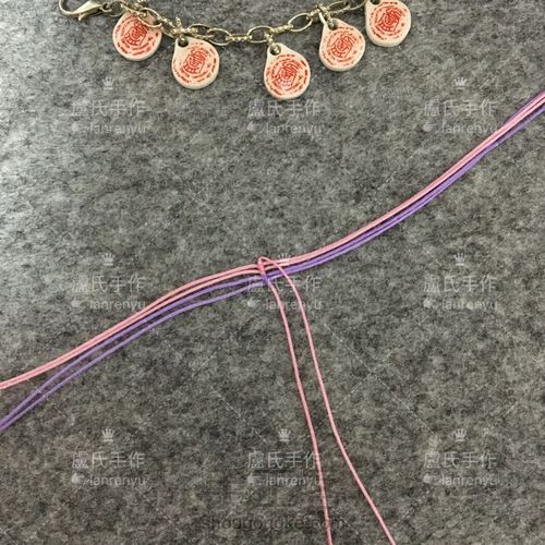 莲花系列之三---绽放的编绳迷你荷花 第13步