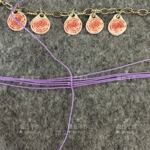 莲花系列之三---绽放的编绳迷你荷花 第19步