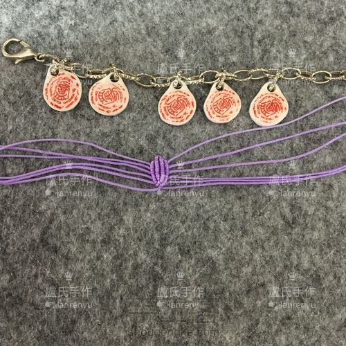 莲花系列之三---绽放的编绳迷你荷花 第23步