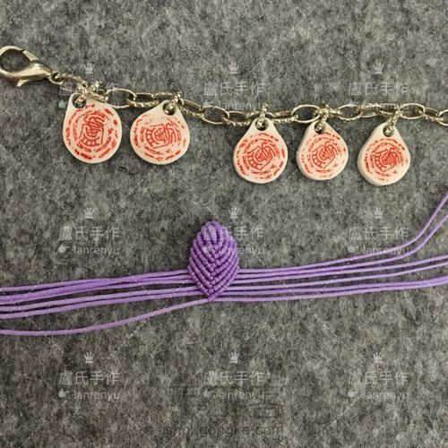 莲花系列之三---绽放的编绳迷你荷花 第24步