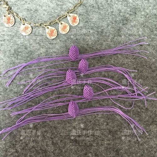 莲花系列之三---绽放的编绳迷你荷花 第25步