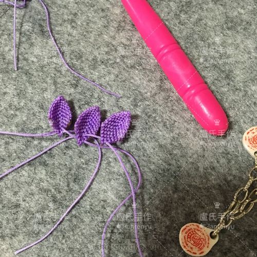 莲花系列之三---绽放的编绳迷你荷花 第31步