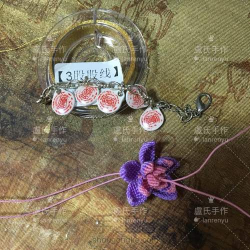 莲花系列之三---绽放的编绳迷你荷花 第39步