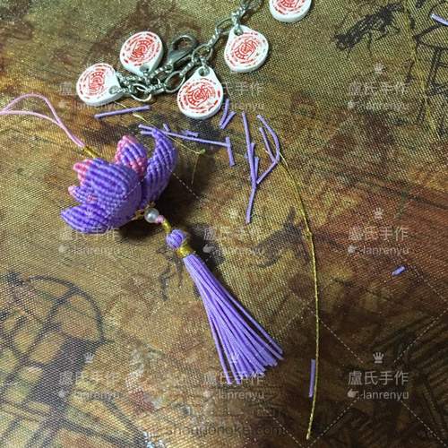 莲花系列之三---绽放的编绳迷你荷花 第46步