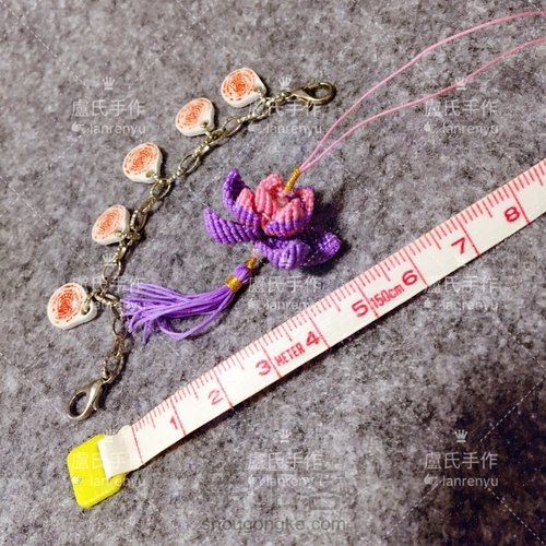 莲花系列之三---绽放的编绳迷你荷花 第50步