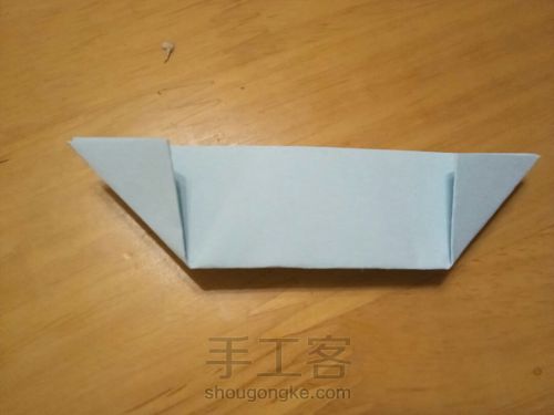 折纸船（自创） 第4步