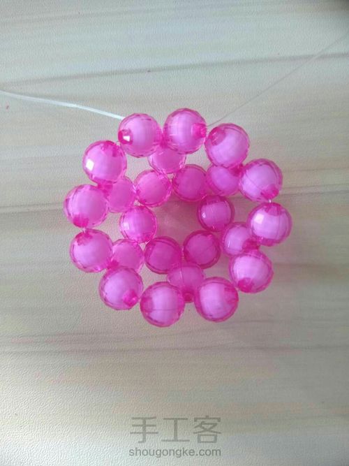 diy串珠玫瑰花花苞教程