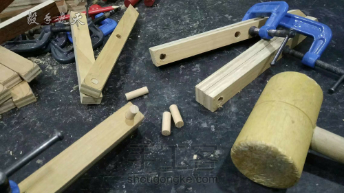 【木艺家居】木地板改造折叠凳 第13步