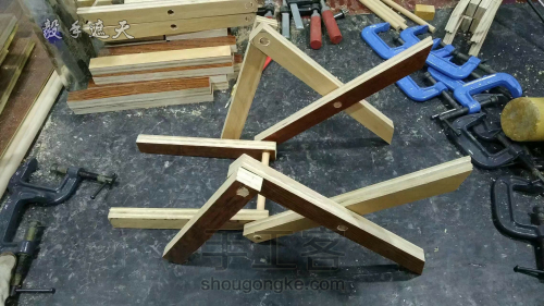 【木艺家居】木地板改造折叠凳 第14步