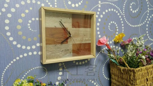 【木艺家居】创意钟表 木板方形篇 第1步