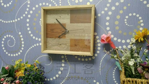 【木艺家居】创意钟表 木板方形篇 第21步