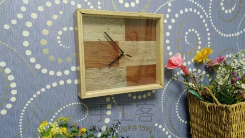 【木艺家居】创意钟表 木板方形篇 第22步