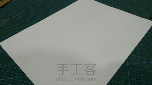 【纸雕贺卡】立体贺卡（第5期）全开式立体贺卡 设计原理 第1步