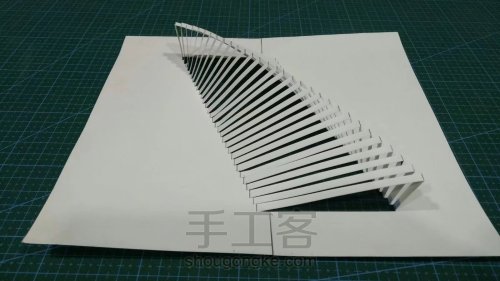 【纸雕贺卡】立体贺卡（第5期）全开式立体贺卡 设计原理 第12步
