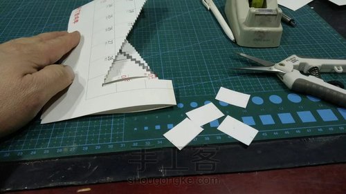 【纸雕贺卡】立体贺卡（第5期）全开式立体贺卡 设计原理 第10步