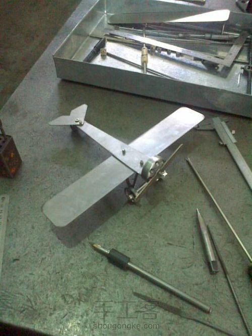 【铁艺模型】 铁艺双翼机 模型制作流程 与欣赏 第4步