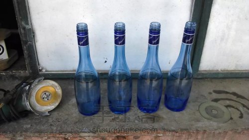 【玻璃瓶雕】 梅兰竹菊 酒瓶刻画 第1步