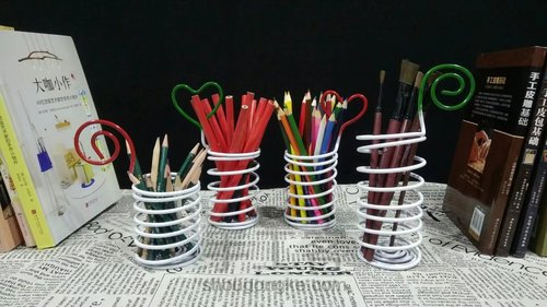 【铁艺文具】铁艺伸缩笔筒 第22步