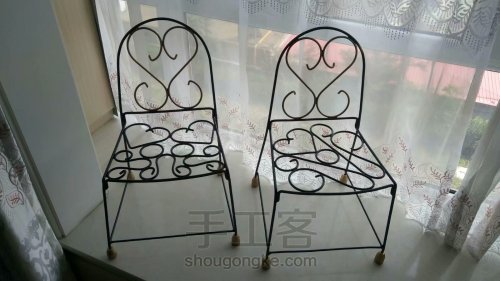 【铁艺家居】欧式花纹 小椅子 第29步
