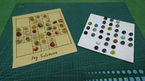 【怀旧玩具】 独立钻石棋 第12步