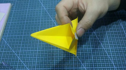 【纸雕贺卡】立体贺卡（第8期）圣诞树折纸贺卡实例讲解 第8步